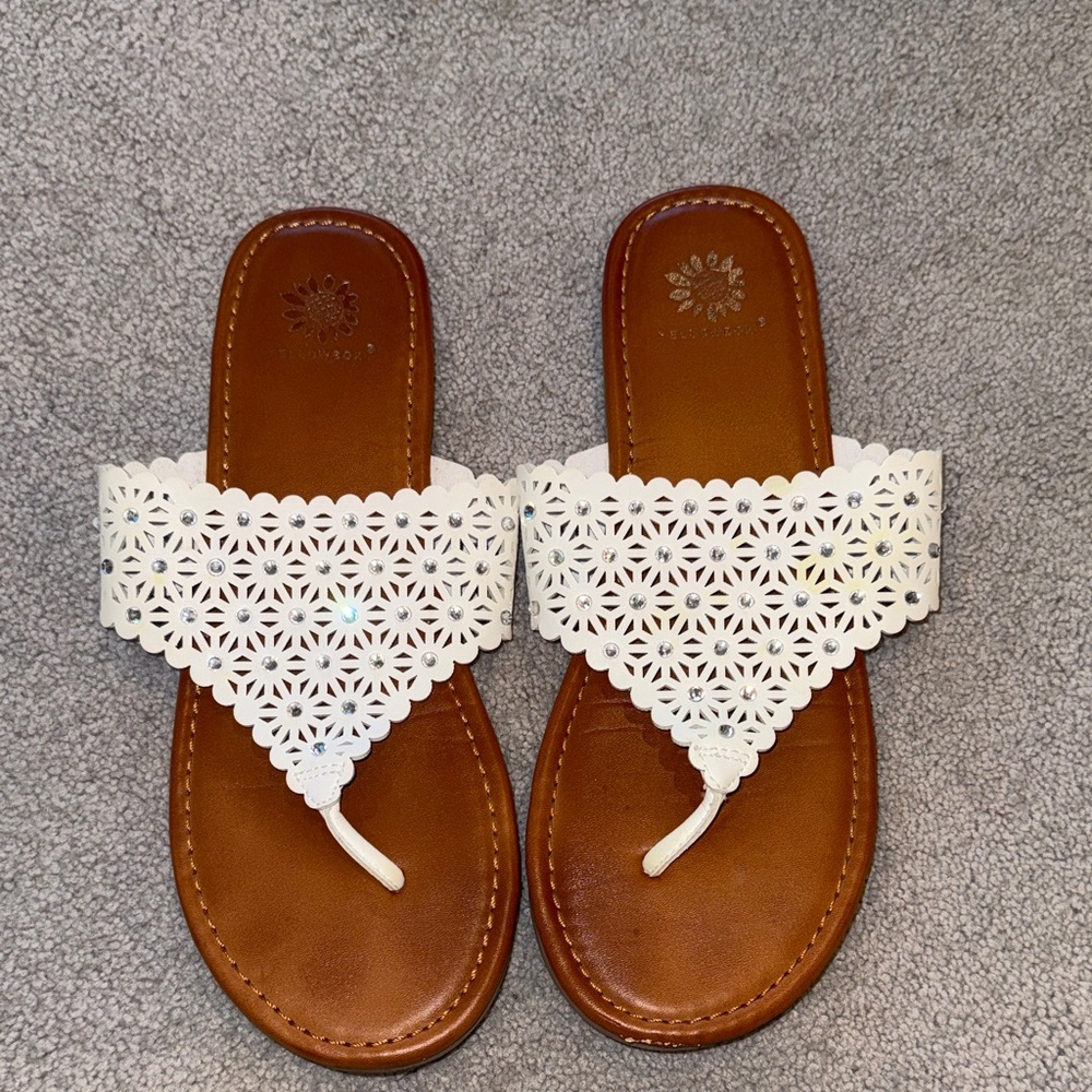 Yellowbox Rhinestone Flip Flops